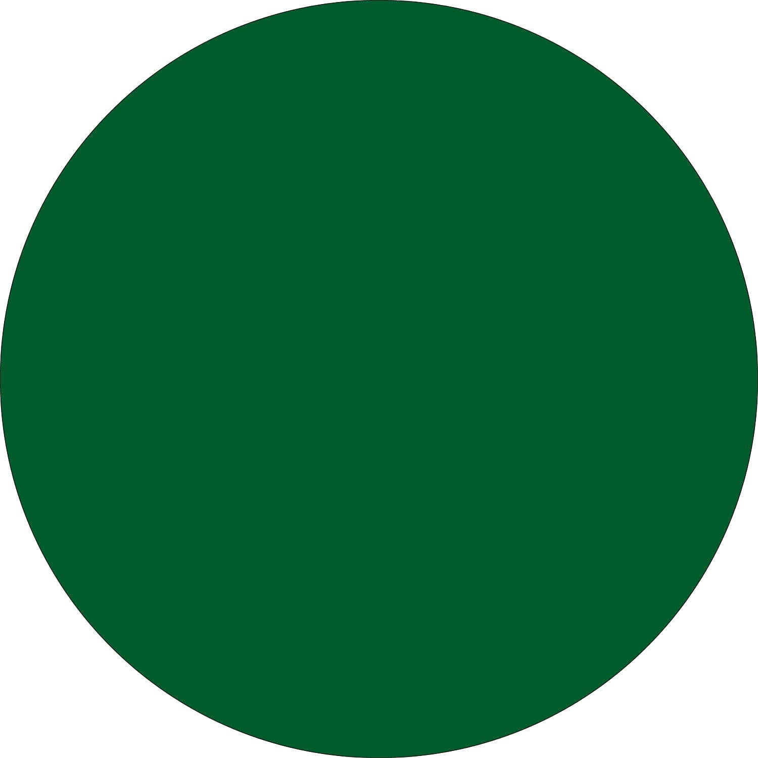 Tape Logic Inventory Circle Labels 4' Green 500/Roll DL615D