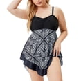thumbnail image 1 of Trajes de baño de talla grande para mujer, traje de baño fruncido con control de barriga, traje de baño, Bikini Fridja  nalpqowj20627, 1 of 7