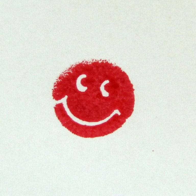 Fast Drying Bright Red Ink Smiley Face Bingo Dauber Vibrant Color Dabber Marker Fast Drying Bright Red Ink Smiley Face Bingo Dauber Vibrant Color Dabber Marker