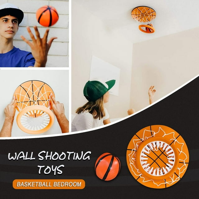 Dsseng Ceiling Sport Indoor Mini Basketball Hoop For Kids Toy Game Shooting Toy Bedroom