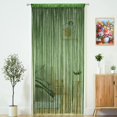thumbnail image 1 of Cortina YaoYue con cuentas, 100 x 280 cm, borlas verdes, 1 of 8