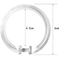 thumbnail image 5 of Shower Rings, 12pcs Clear Shower Curtain Hooks Round Plastic Shower Curtain Rings Hook Sli, 5 of 5