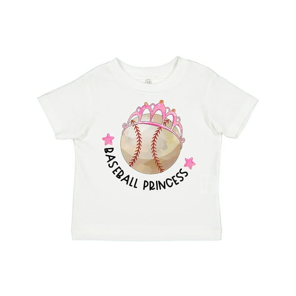 Inktastic Baseball Princess- Tiara Girls Toddler T-Shirt