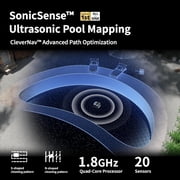 (2026 Upgrade) Beatbot A100 Pro Pool Robot Vacuum, 5-in-1 Cleaning with Smart Surface Parking, Clarifies & Skims Water, Ideal for Inground Pools up to 3,299 Sq.ft - Ice Blue