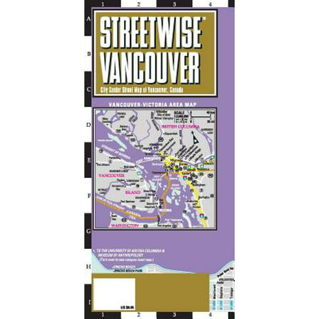 Streetwise vancouver map - laminated city center street map of vancouver, canada: (Best Month To Visit Vancouver Canada)