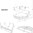 thumbnail image 4 of Outdoor Patio Daybed with Water - Resistant Cushions / Long - lasting Comfort in the Open Air, 4 of 4