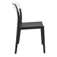 thumbnail image 4 of Compamia Flash Patio Dining Chair in Black Transparent Clear, 4 of 8