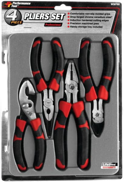 Wilmar W30765 Professional Pliers Set, 4-Piece