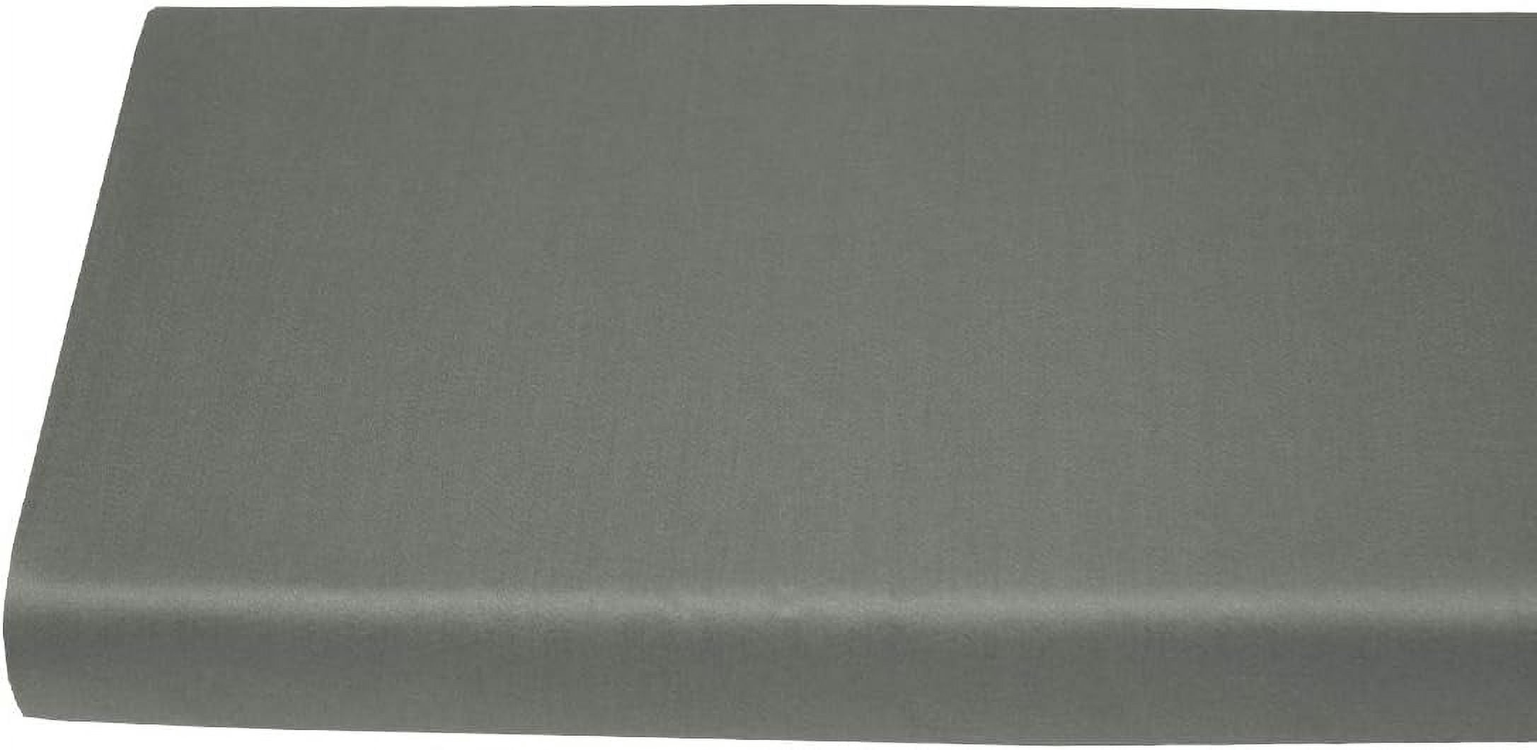 Sheetsnthings Solid 600-Thread-Count, Viscose from Bamboo Full Double Size Fitted Sheet, Grey