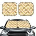 thumbnail image 2 of Bingfone Hand Drawn Snake Windshield Sun Shade 2-Piece Foldable Car Front Window Sunshade for Most Sedans SUV Truck - Small, 2 of 7