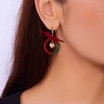 thumbnail image 5 of Yoyauz Women's Christmas Earrings Cute Christmas Ribbon Bow Garland Bell Red Green Holiday Pendant Earrings Christmas Holiday Jewelry Party Gifts, 5 of 5