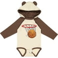 thumbnail image 3 of Inktastic Basketball Swish Boys or Girls Long Sleeve Baby Bodysuit, 3 of 5