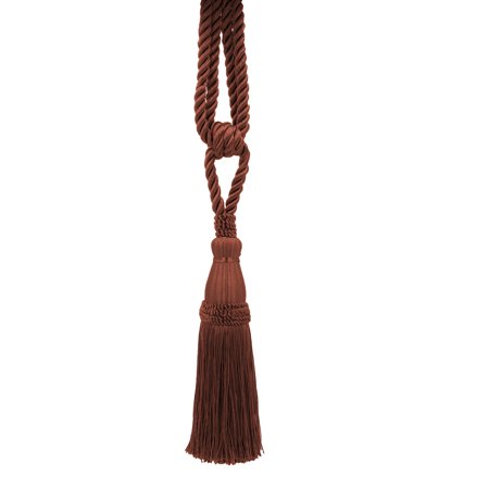 Elegant Dark Rust Curtain Drapery Tassel Tieback 8 1 2 Inch