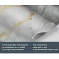 thumbnail image 4 of Modern Black And White Marble Wallpaper, Abstract Gold Foil Art Wall Mural Poster Removable Mural Large 3D Wallpaper Home Decor For Bedroom Living Room 98.4"W x 68.9"H (Not Peel and Stick), 4 of 6