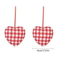 thumbnail image 4 of Yhmxh 2 Pieces Fabric Heart Hanging Ornaments Valentines Heart Shaped Ornaments Red Pink Hearts Fabric Hanging Decorations for Valentine's Day Tree Wedding Party DIY Crafts, 4 of 7