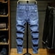 thumbnail image 5 of Pantalones vaqueros harén para hombre, tallas grandes 7XL, 8XL, 9XL, 10XL, otoño 2024, nueva moda, pantalones vaqueros casuales con cintura elástica, pantalones de calle para hombre, 5 of 5