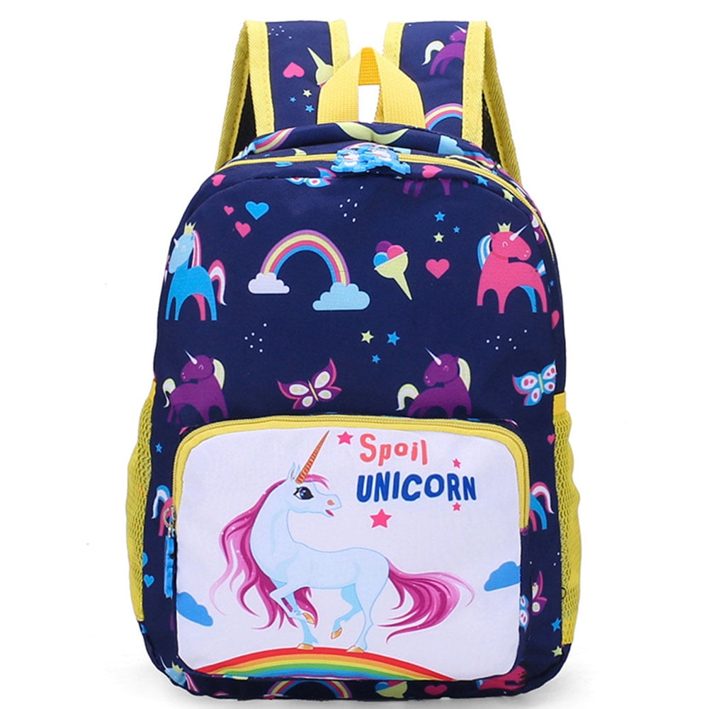 HEQU:9117 - Kids Children Unicorn Backpack Kindergarten Boys Girls