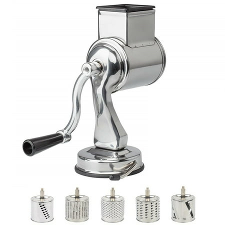 

TINYSOME Potato Slicer Shredder Grinder Rotary Cheese Grater Stainless Steel B1ades Hand Crank Turns Chopper Easy Clean 5 in 1