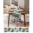 thumbnail image 6 of Table Runners 72 Inches Long Dress Scarves, Christmas Snowman Farmhouse Kitchen/Dining Table Runner, Coffee Tablerunners, Grey Xmas Pine Branches Snowflakes Red Birds 13x72 Inch, 6 of 7