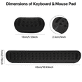 thumbnail image 3 of OWNTECH Wrist Rest Pad for Laptops Computer Keyboard and Mouse Ergonomic Keyboard Mouse Wrist Rest Support Pad, 3 of 7