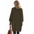 thumbnail image 6 of Women'S Oversized Sweaters Winter Long Sleeve Casual Tops Mock Neck Loose Fit Knit Pullover Dark Green L, 6 of 9