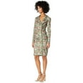 thumbnail image 4 of Nicole Miller Artelier MULTICOLOR Weathered Plaid Tucked Dress, US X-Large, 4 of 8