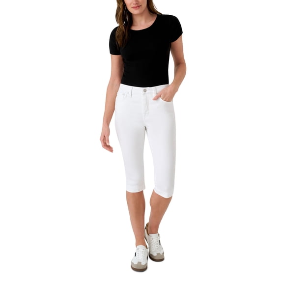 Seven7 Women's Denim Audrey Skimmer, White