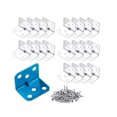 thumbnail image 1 of Hweilai 20 Pcs Support d'Étagère en Acier Inoxydable Support d'Angle en Métal Lourd, 1 of 5
