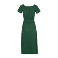 thumbnail image 4 of New Summer Plus Size Dresses for Women 2024 Fashion Elegant Off-the-shoulder Short-sleeved One-line Collar Dress Sleeveless One-line Shoulder Knee-length Dress, 4 of 7