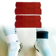 thumbnail image 1 of Colaxi Ensemble de 4 Pcs Support de Protection pour Tibia Ensemble de Protection de Soccer Portable pour Adultes Manchon de Compression Léger pour Cheville pour Basketball Rouge, 1 of 8