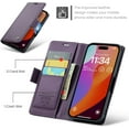 thumbnail image 3 of Funda tipo cartera para iPhone 15 Pro con tarjetero, función atril, bloqueo RFID, cierre magnético, protección a prueba de golpes, de piel sintética, con tapa tipo cartera para iPhone 15 Pro, 3 of 7