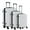 White, variant on MCQ 20 inch Carry on Luggage, Hard Shell ABS Suitcase with Double Spinner Wheels, Lightweight Expandable Rolling Suit Case with TSA Lock, Black