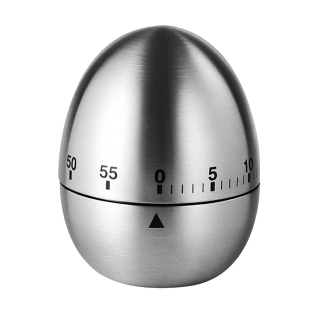 Btafrte Relojes Alarma Creativos Temporizador Tiempo en Forma Manzana Gadgets para Hornear en Casa (huevo)