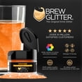 thumbnail image 4 of Brew Glitter - Orange Edible Drink Glitter - Bold Sparkle, Beverage-Safe, 25g, 4 of 7