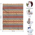 thumbnail image 4 of Red and Yellow Geometric Striped Pattern Blanket,Comfortable Soft Flannel Throw Blanket,All Season,Warm Lightweight Blankets for Sofa Bed Couch Living Room Chair,30"x40", 4 of 4