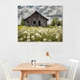 thumbnail image 2 of Chilfamy Country Barn Wall Art Canvas: Rustic Farmhouse Landscape Picture Old Farm Nature Scene Painting Print Countryside Flowers Artwork Decor for Living Room Bedroom Office 20x16 in/16x12 in, 2 of 4