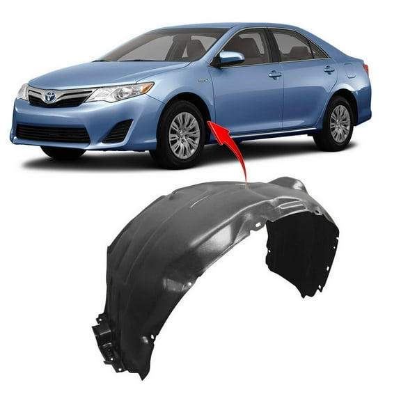 DCP Front Left Driver Side Fender Liner For 2012-2014 Toyota Camry TO1248160