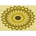 thumbnail image 1 of Ahgly Company Machine Washable Indoor Rectangle Transitional Dark Golden Rod Brown Area Rugs, 8' x 10', 1 of 1
