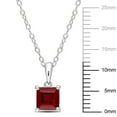 thumbnail image 2 of Everly Women's Garnet Sterling Silver Necklace, 2 of 5