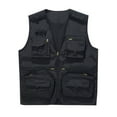 thumbnail image 2 of Pejock Men's Lightweight Sleeveless Vest - Multi-Pocket Utility Vest for Outdoor Sports, Casual Daily Wear, Hiking and Travel, Breathable Polyester Jacket, Asian Fit Sizing, 2 of 4