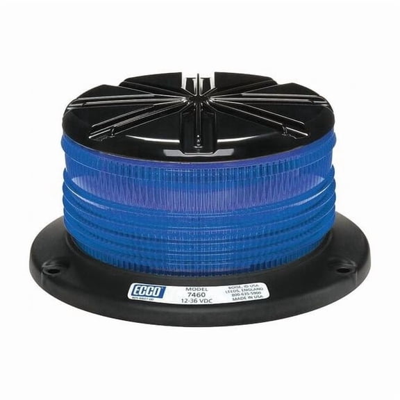 Ecco Beacon Light,Blue,3-7/64" H 7460B