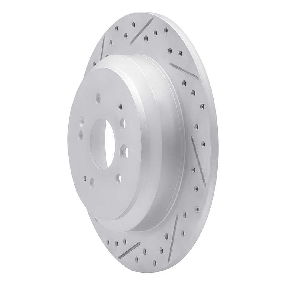 Dynamic Friction Company 830-58028L DFC Geoperformance Rotor - Drilled and Slotted