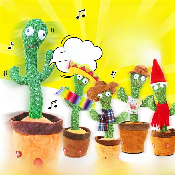 Juguete de peluche con el mismo estilo de cactus bailarín, cantando y hablando