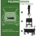thumbnail image 5 of Wubio  Collapsible Wagon, Portable Folding Wagon, Garden Cart, Outdoor Utility Cart, Black, 5 of 7