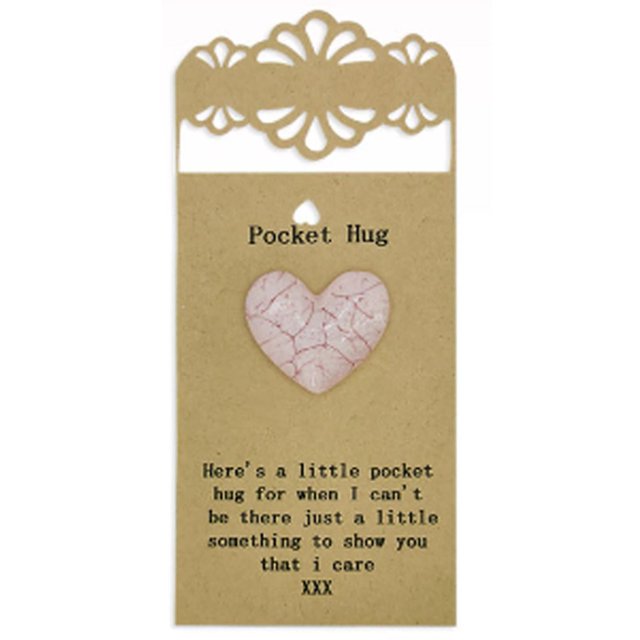 Tarjeta de felicitación de abrazo de bolsillo, lindo regalo de decoraciones de Acción de Gracias de San Valentín para mamá de hija