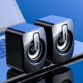 thumbnail image 4 of Minkissy 1Pair Gaming Speakers USB Powered Wired Computer Speakers with LED Light and Wide Compatibility for Home, 4 of 8