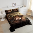 thumbnail image 4 of Erosebridal Ensemble de Literie Highland Cattle Simple, Couette Animal de Ferme, Décoration de Chambre Rustique, Réversible, Léger, 2 Pcs, 4 of 7