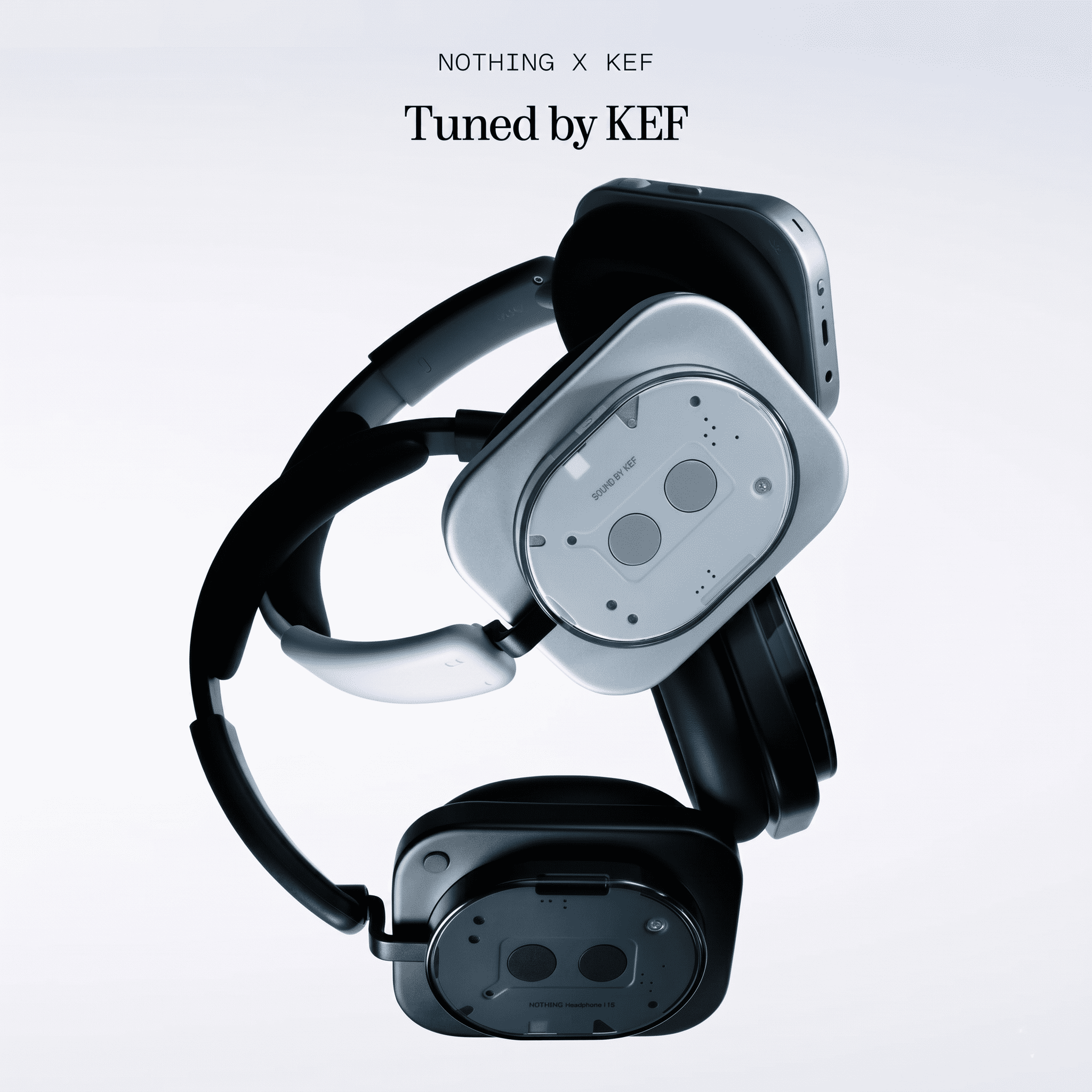 Nothing Headphone (1) Bluetooth Headphones with Mic 80H Playtime