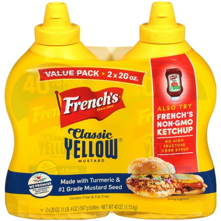 Sturbridge Mustard - (4 Pack) 20 Oz French's Yellow Mustard