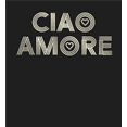 thumbnail image 2 of Ciao Amore Adult Black Crew Neck Short Sleeve Tee-Medium, 2 of 2